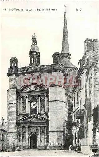 Cartes postales Saumur (M et L) L'Eglise St Pierre