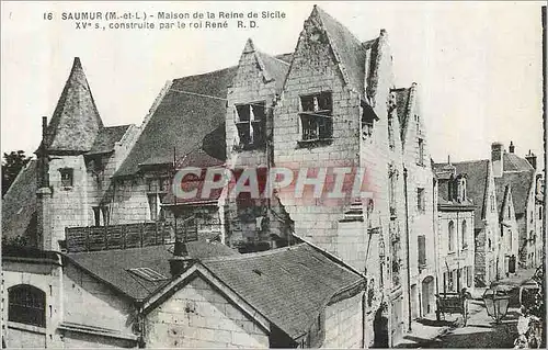 Ansichtskarte AK Saumur (M et L) Maison de la Reine de Sicile XVe S Construite par le Roi Rene