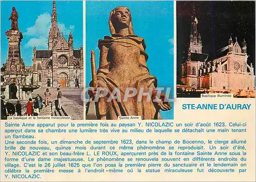 Cartes postales moderne Ste Anne d'Auray (Morbihan)