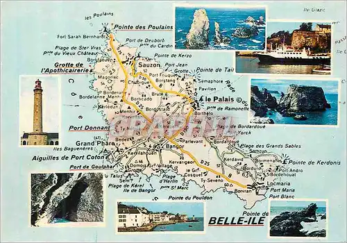 Cartes postales moderne Belle Ile en Mer Ter La Bretagne