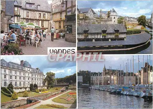 Moderne Karte Vannes (Morbihan) La Bretagne en Couleurs La Place Henri IV les Lavoirs