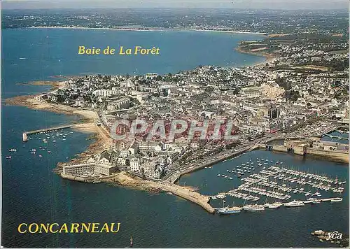 Moderne Karte Concarneau La Bretagne Pittoresque