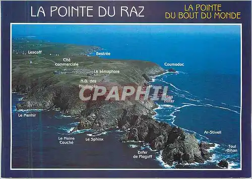 Cartes postales la Pointe du Raz (Finistere) Vue Generale