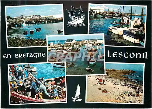 Ansichtskarte AK Lesconil les Ports de Peche la Bretagne Pittoresque