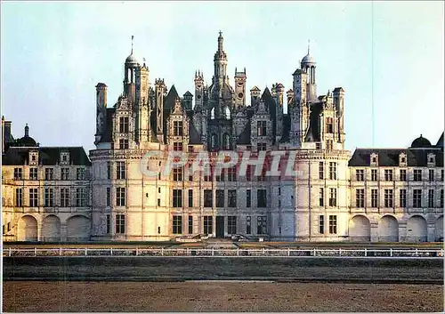 Cartes postales Chateau de Chambord Facade Nord le Donjon
