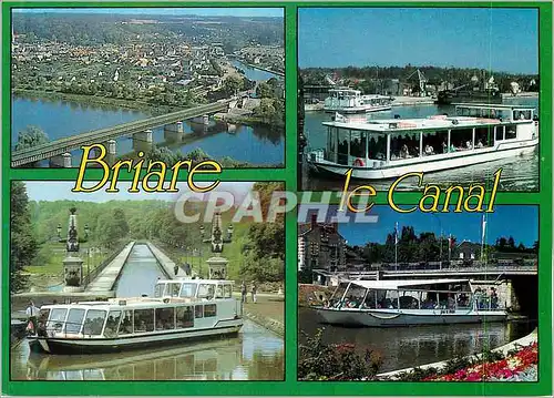 Cartes postales Briare le Canal (Loiret) Vue Aerienne du Pont Canal