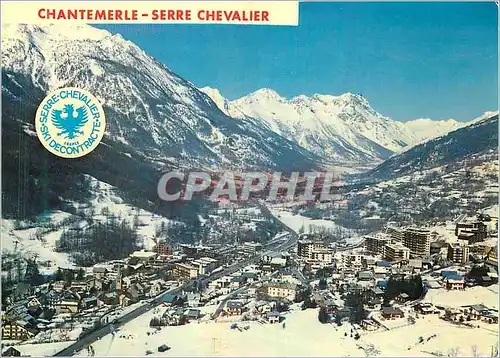Moderne Karte Chantemerle Serre Chevalier (Hautes Alpes) Alt 1360 2575m