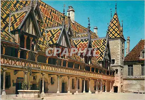 Cartes postales moderne Beaune Hotel Dieu Cour d'Honneur