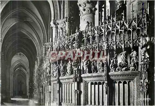 Cartes postales moderne Chartres (Eure et Loir) la Cathedrale Sculpture du Choeur