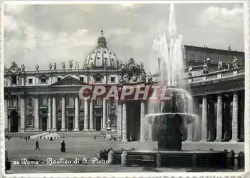 Moderne Karte Roma Basilica Di S Pietro