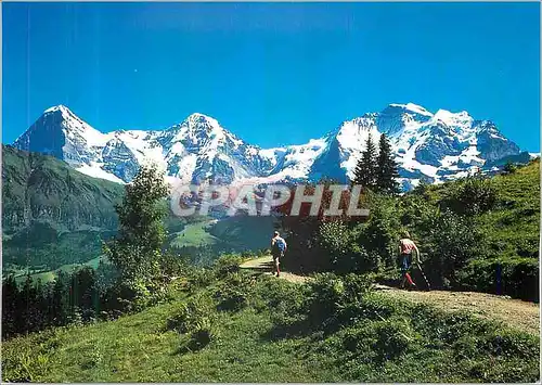 Cartes postales moderne Murren Grutschalp Berner Oberland