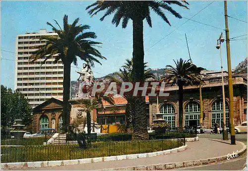 Moderne Karte Toulon Cote d'Azur Place Albert 1er et la Gare Reflets de France