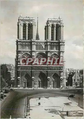 Moderne Karte Paris en Flanant Notre Dame et Place du Parvis