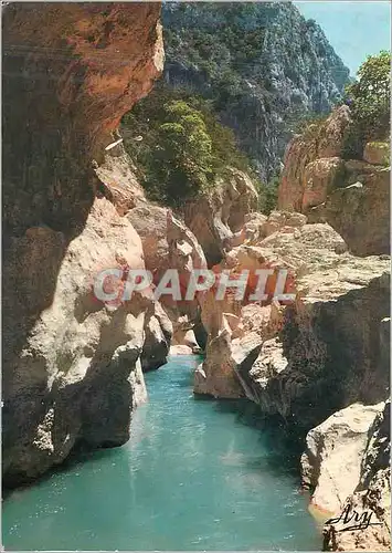 Moderne Karte Les Gorges Pittoresques du Verdon Au Fond des Gorges