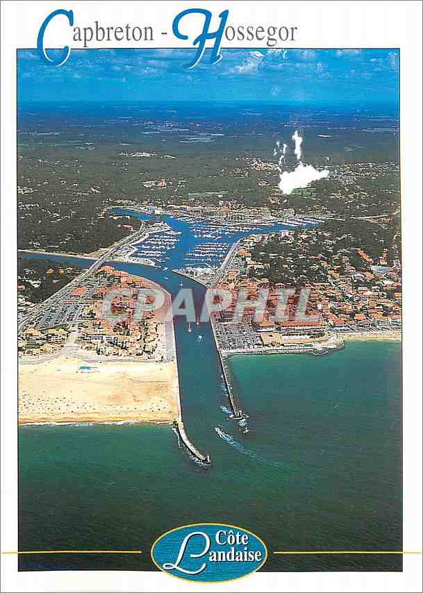 Moderne Karte Capbreton Hossegor Landes Cote Landaise Vue Aerienne Nr Dnwk15 Oldthing Ansichtskarten Landes