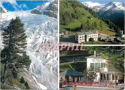 Cartes postales moderne Suisse Trient Tour du Mont Blanc Tete d'Etape du Col de la Forclaz et le Glacier