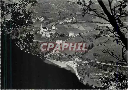 Moderne Karte La Salette Fallavaux Vue Plongeante su le Cimetiere des Canadiens et l'Eglise Paroissiale