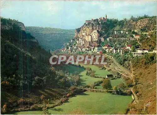 Cartes postales moderne Roc Amadour (Lot) Vue Generale Couleurs et Lumiere de France