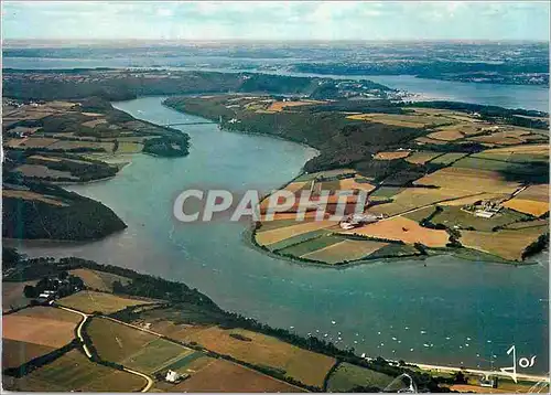 Moderne Karte L'Aulne entre Tregarvan et Lande Vennec la Bretagne en Couleurs