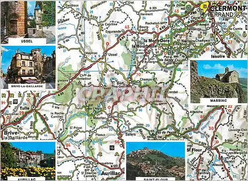 Cartes postales en Parcourant l'Auvergne et le Limousin Couleurs et Lumiere de France