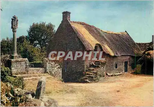 Ansichtskarte AK Petite Chaumiere de la Bretagne Interieure (Pres de Vannes) la Bretagne en Couleurs
