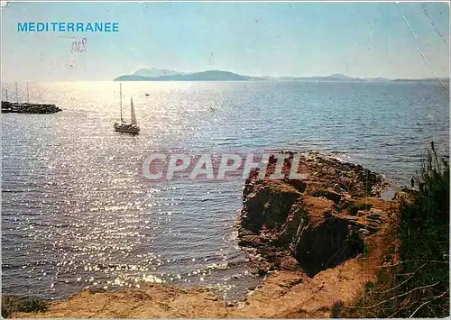 Cartes postales Mediterrannee Mer Soleil Ile Bateau Rochers