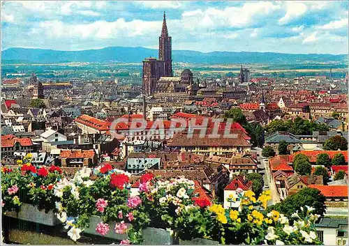 Cartes postales Strasbourg (Alsace) la Ville que Domine la Cathedrale (XIIIe s)