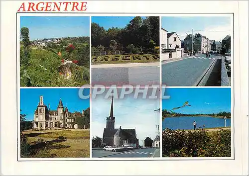 Cartes postales moderne Argentre (Mayenne) Vue Generale Massif Fleuri