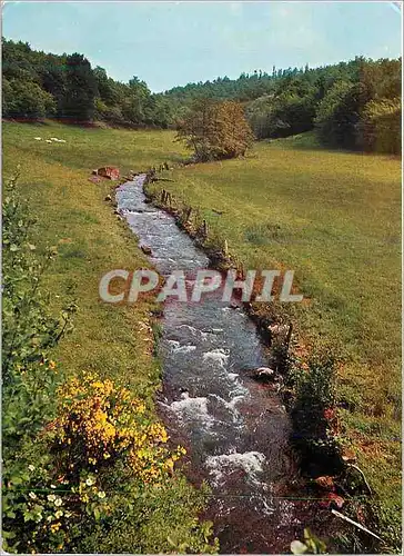 Moderne Karte Eaux Vives dans la Douce Nature