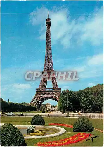 Moderne Karte Paris la Tour Eiffel et le Champ de Mars