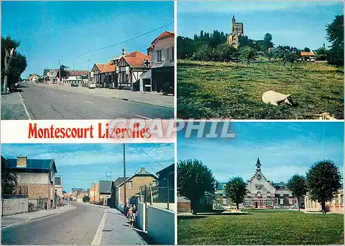 Moderne Karte Montescourt Lizerolles (Aisne)