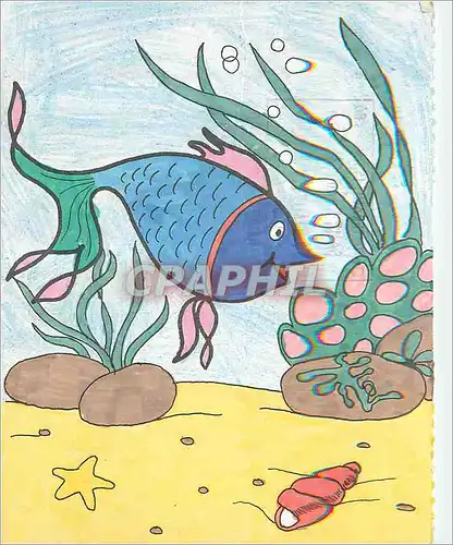 Cartes postales moderne Fantaisie Poisson