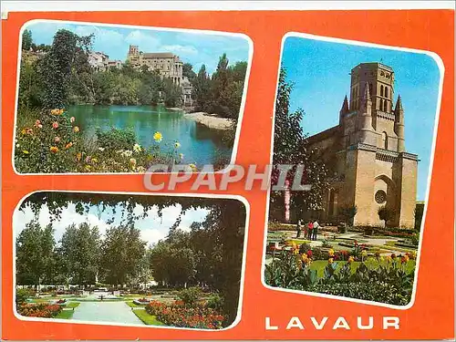 Moderne Karte Lavaur La Cathedrale Saint Alain les Jardins