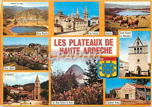 Moderne Karte Les Plateaux de Haute Ardeche Saint Martral La Louvesc Saint Cirgues en Montagne Le Cheylard Le