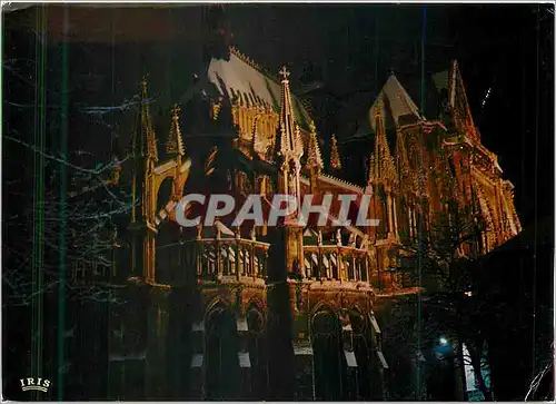 Cartes postales moderne Reims (Marne) L'Abside de la Cathedrale sous la Neige