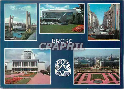 Cartes postales moderne Brest La Bretagne en Couleurs Le Grand Pont
