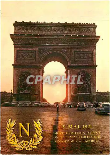 Cartes postales moderne Paris France L'Arc de Triomphe sur les Champs Elysees