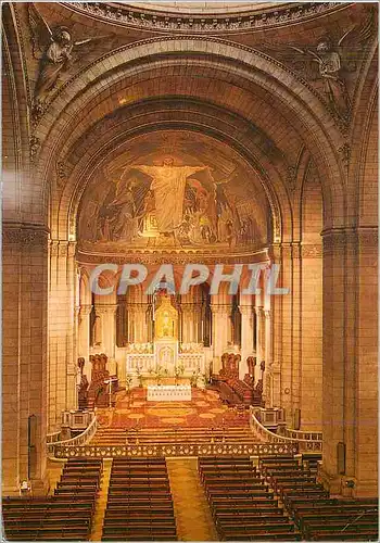 Moderne Karte Paris La Basilique du Sacre Coeur de Montmartre Le Choeur