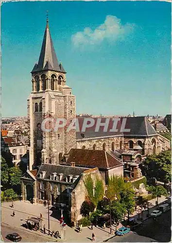 Moderne Karte Paris Eglise Saint Germain des Pres