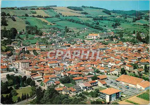 Moderne Karte La Cote Saint Andre (Isere) Vue Generale