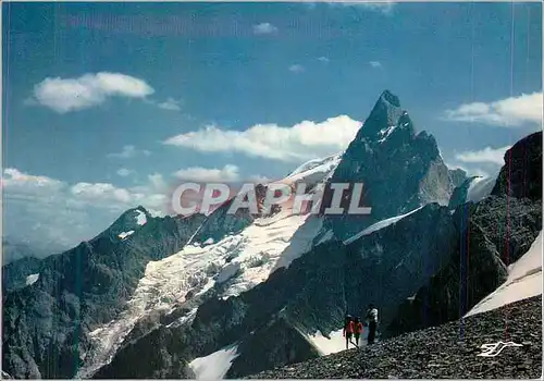 Moderne Karte La Meije Grandeur et Beaute de la Montagne en Dauphine