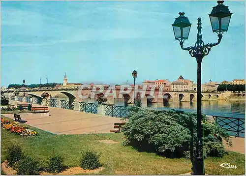 Moderne Karte Macon (S et L) Pont de Saint Laurent