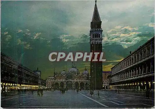 Cartes postales moderne Venezia Place S Marc au Coucher du Soleil