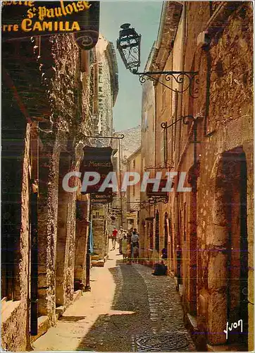 Cartes postales moderne Saint Paul (Alpes Maritimes) Couleurs et Lumiere de France Ruelle Principale et ses Ateliers d'A