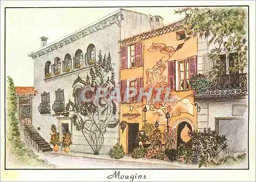 Moderne Karte Mougins (Alpes Mar) Facade