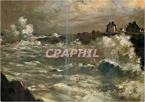 Cartes postales moderne Saint Guenole (Finistere) Maree d'Equinoxe