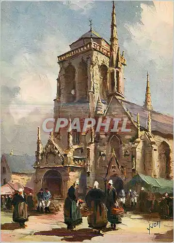 Cartes postales moderne Locronan (Finistere) l'Eglise