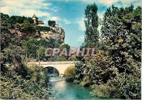 Cartes postales moderne Lacave (Lot) Les Beaux Sites de France L'Ouysse au Pied du Chateau