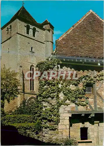 Moderne Karte Saint Cirq Lapopie (Lot) Premier Village de France L'Eglise (XVe S)