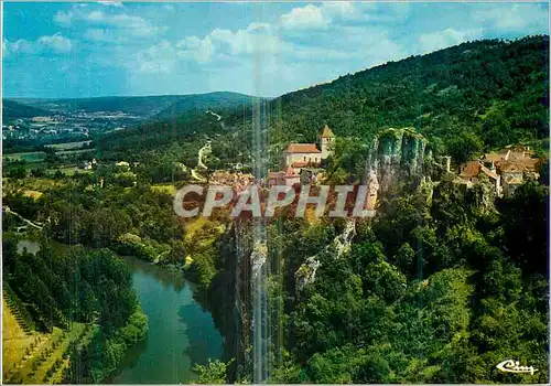 Cartes postales moderne Saint Cirq Lapopie (Lot) Vue Generale